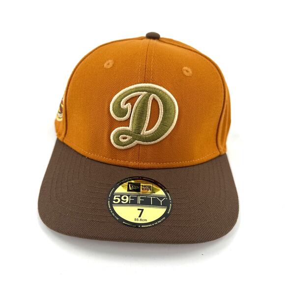 New Era 59FIFTY Los Angeles Dodgers Logo Fill Low Profile Fitted Hat Size 7 - Picture 1 of 8